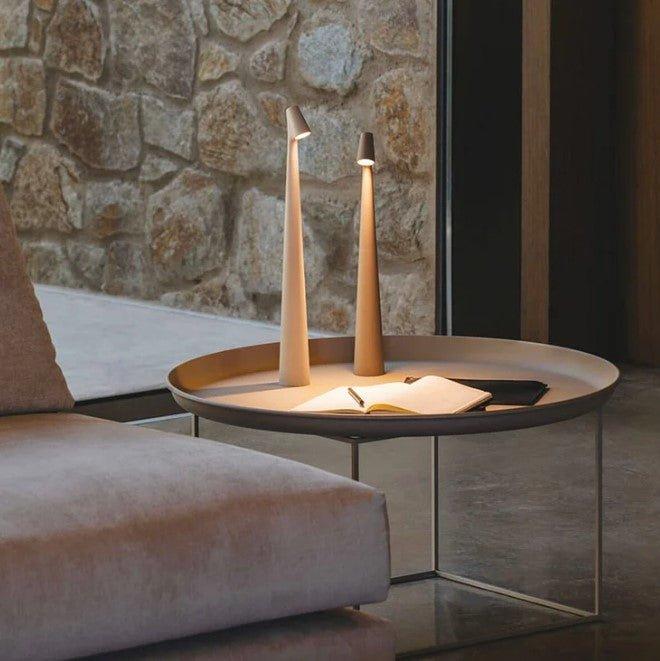 Lampe de table LED sans fil tactile 3 niveaux rechargeable USB