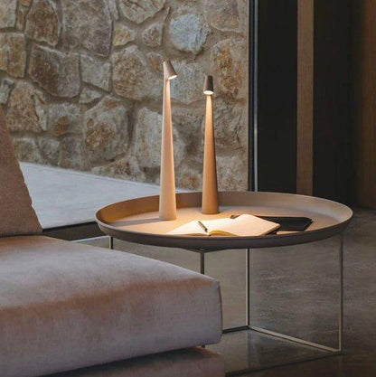 Lampe de table LED sans fil tactile 3 niveaux rechargeable USB