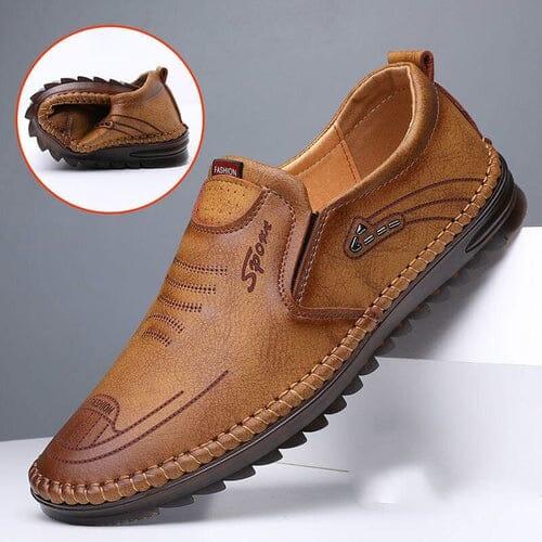 Mocassins homme cuir véritable semelle EVA antidérapante