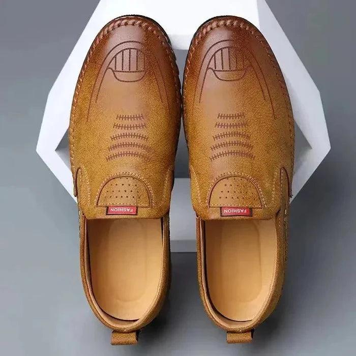 Mocassins homme cuir véritable semelle EVA antidérapante