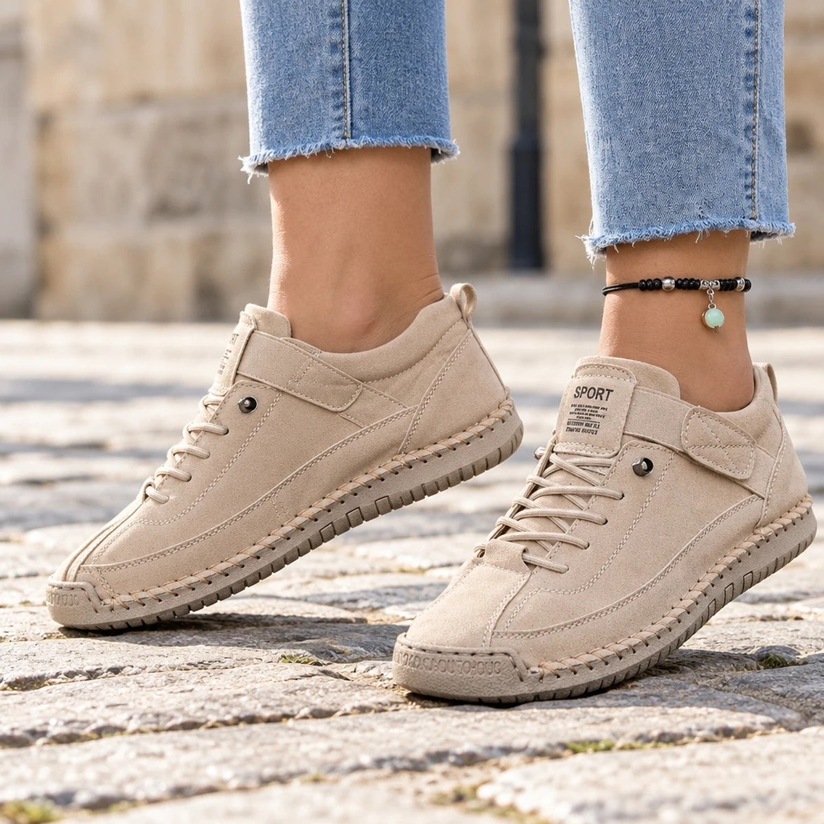 Nell – Baskets Orthopédiques Pieds Larges