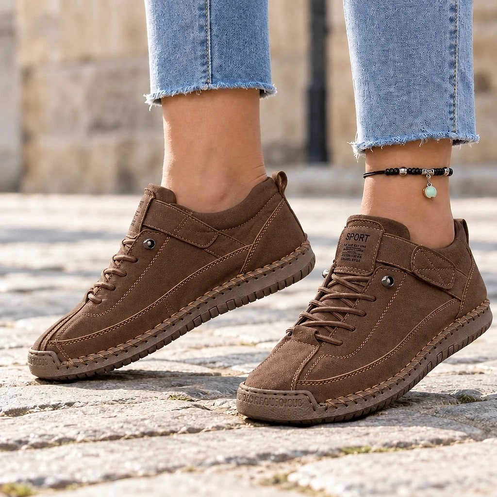 Nell – Baskets Orthopédiques Pieds Larges