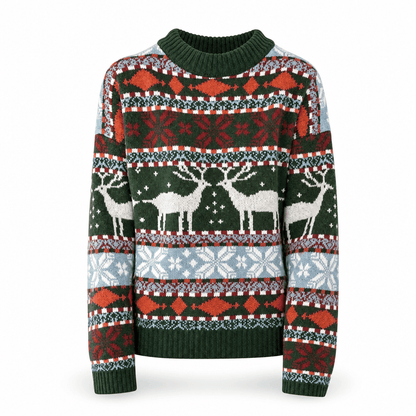 Élégance Hivernale – pull de Noël femme – White Background