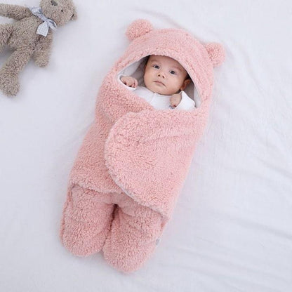 Nid d'ange bébé coton doublure polaire capuche deux jambes chaud jusqu'à -15°C 0-9 mois