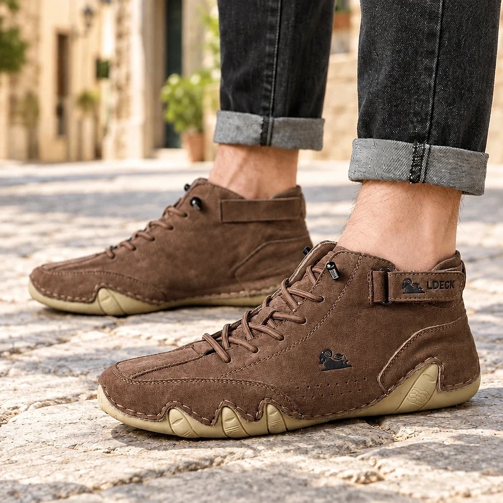 Reuben – Baskets Orthopédiques Cuir Imperméable