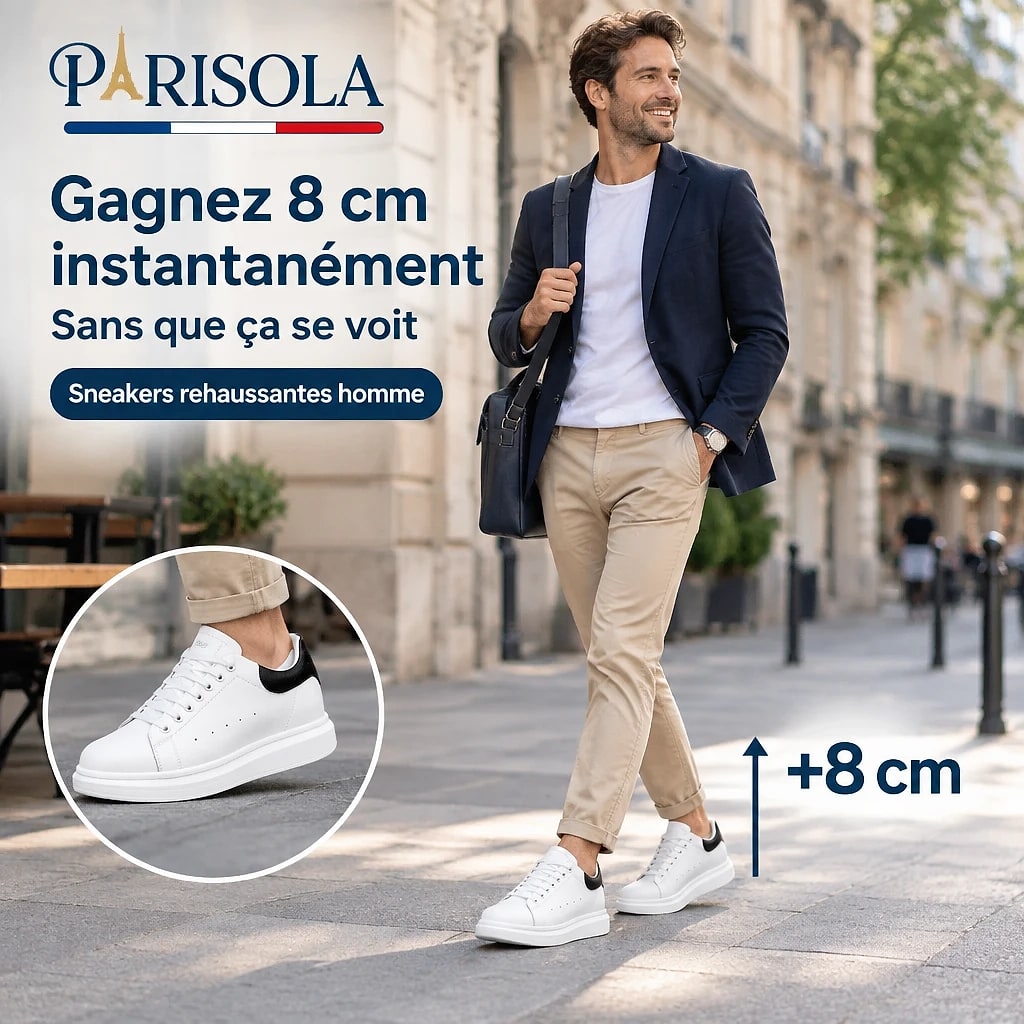 Sneakers Rehaussantes Homme +8cm