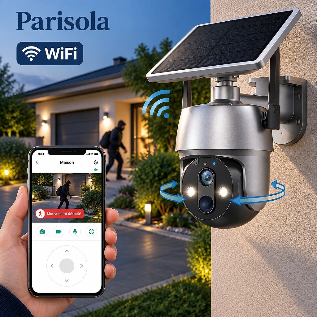 Solarys – Caméra Surveillance Solaire 360°
